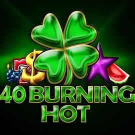 40 Burning Hot slot logo by Amusnet Interactive at Mino Casino40 Burning Hot