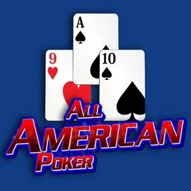 All American Poker online game logo by RTG (Reel Time Gaming) on minocasino.eu.com