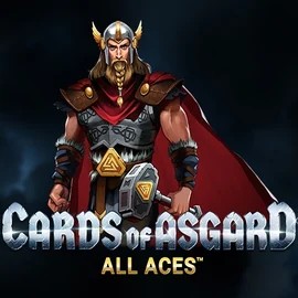 Official Poker logo: Cards of Asgard All Aces by Switch Studios at Mino Casino
