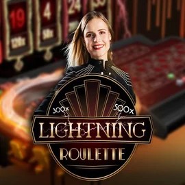Lightning Roulette logo by Evolution at Mino Casino