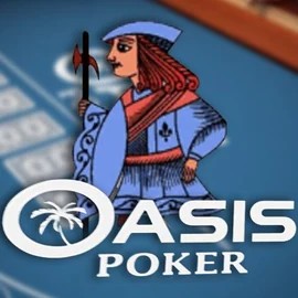 Official Poker logo: Oasis Poker by Nucleus Gaming at Mino Casino