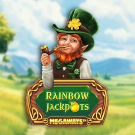 Rainbow Jackpots Megaways logo by Red Tiger Gaming Mino Casino