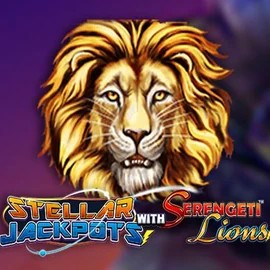 Official Jackpots logo: Stellar Jackpots with Serengeti Lions by Lightning Box Game at Mino Casino
