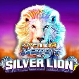 Stellar Jackpots with Silver Lion logo – Jackpots by Lightning Box Game at Mino Casino